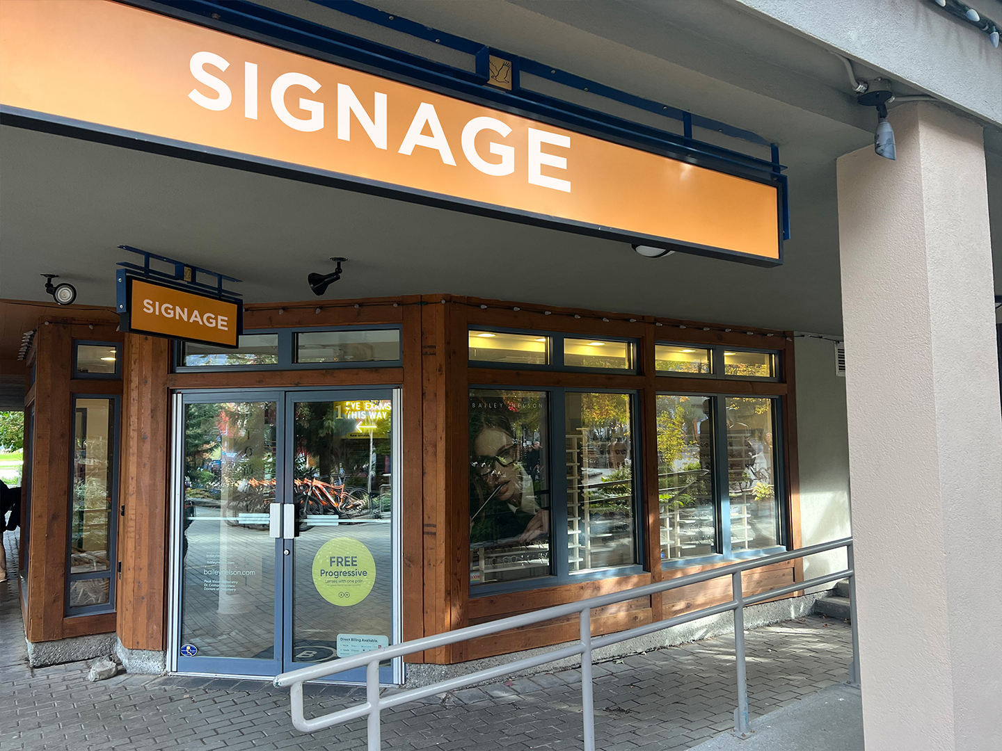 17-4318 Main St, Whistler - signage and entrance