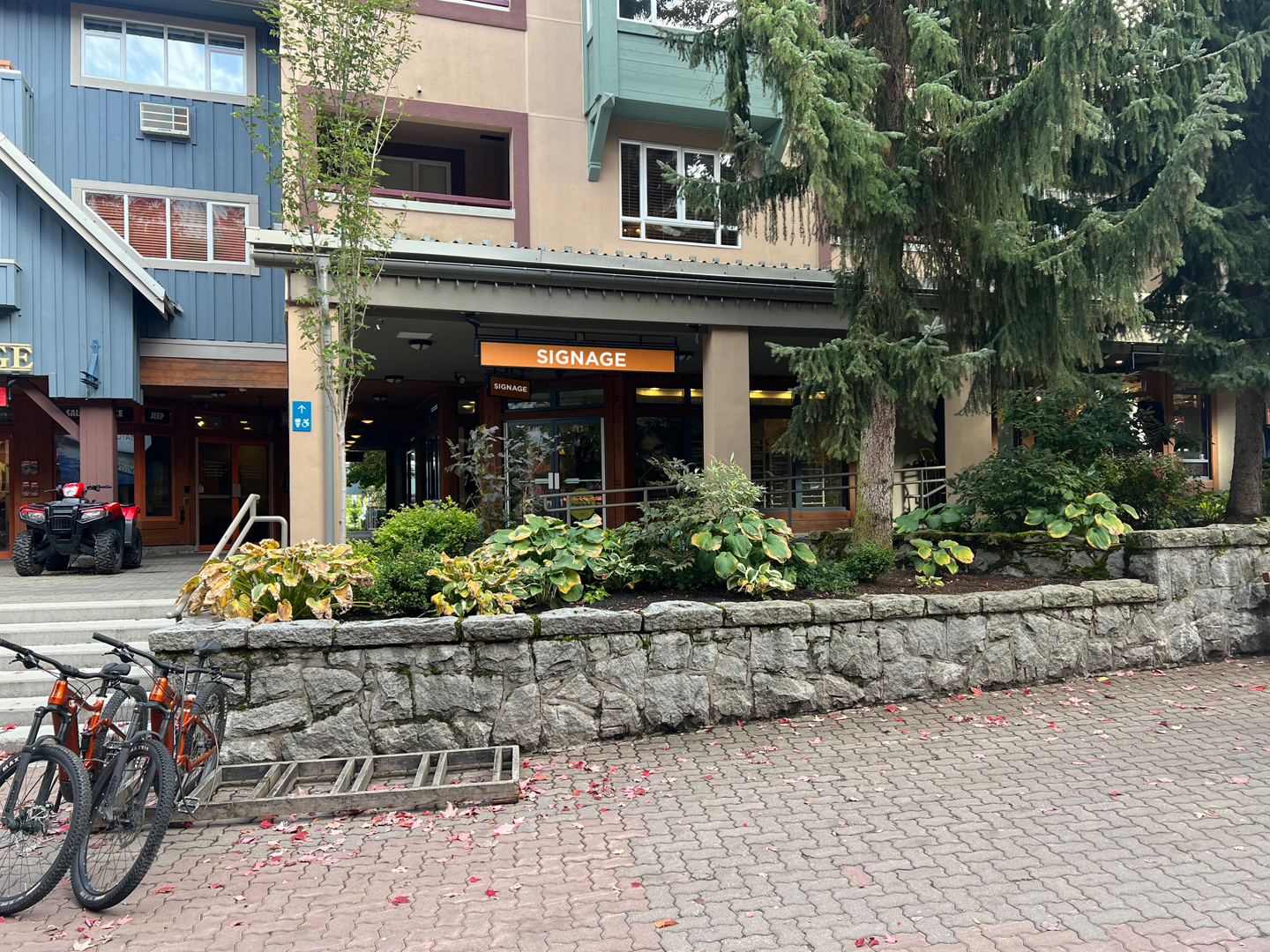 17-4318 Main St, Whistler - storefront